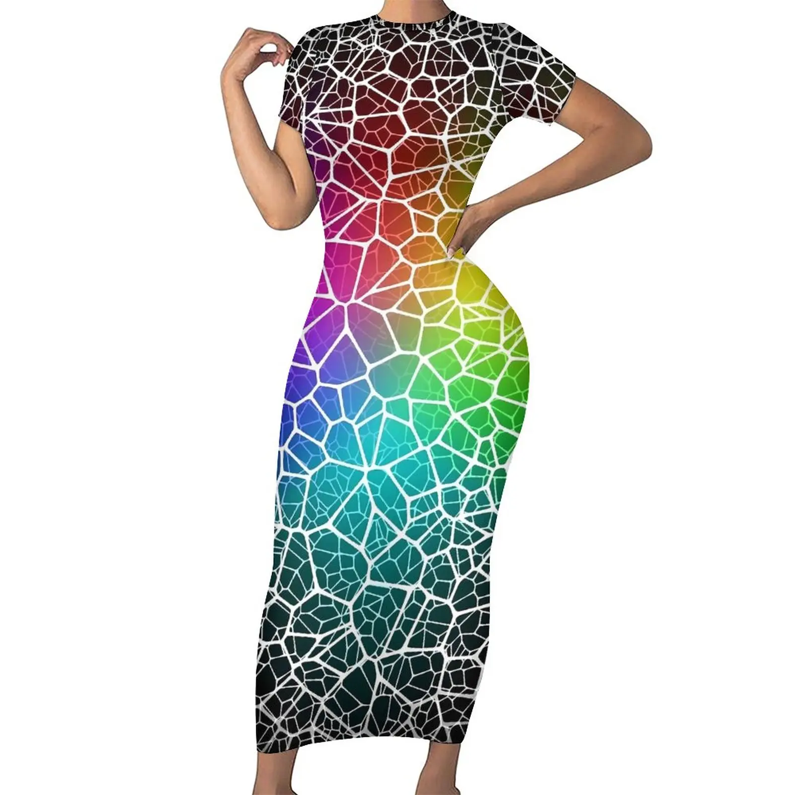 Rainbow Shallow Water Bodycon Dress Summer Cracked Surface Kawaii Maxi Dresses Womens Short Sleeve Graphic Streetwear Dress
Rainbow Shallow Water Bodycon Dress Summer Cracked Surface Kawaii Maxi Dresses Womens Short Sleeve Graphic Streetwear Dress