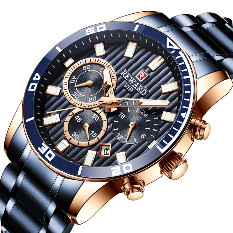 Men's Watches Top Brand Luxury Stainless Steel Quartz Wristwatches Waterproof Clock Chronograph Watch for Men reloj hombre
Men's Watches Top Brand Luxury Stainless Steel Quartz Wristwatches Waterproof Clock Chronograph Watch for Men reloj hombre