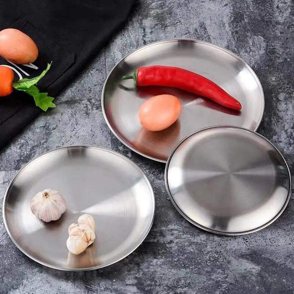 Stainless Steel Round Thickened Dessert Single-layer Plate BBQ Tableware Dish Dinner Plates Restaurant Silvery Serving Tray
Stainless Steel Round Thickened Dessert Single-layer Plate BBQ Tableware Dish Dinner Plates Restaurant Silvery Serving Tray