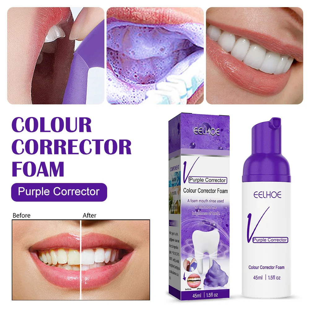 45ml Tooth Whitening Foam Color Corrector Brightening Mousse Stains Removal Fresh Breath Tooth Cleaning Foaming Toothpaste
45ml Tooth Whitening Foam Color Corrector Brightening Mousse Stains Removal Fresh Breath Tooth Cleaning Foaming Toothpaste
