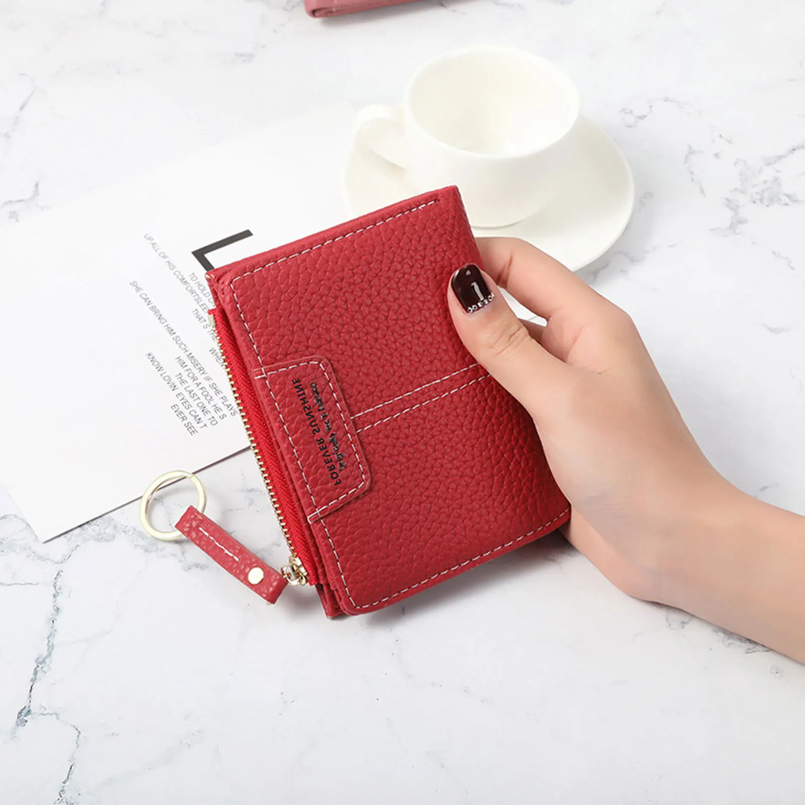 Women Wallets Purses PU Leather Luxury Female Money Bag Short Hasp Credit ID Card Holder with Zipper Coin Pocket Bifold Wallet
Women Wallets Purses PU Leather Luxury Female Money Bag Short Hasp Credit ID Card Holder with Zipper Coin Pocket Bifold Wallet