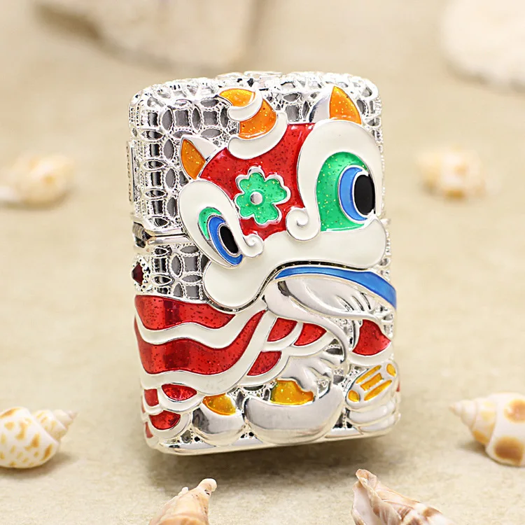 Genuine Zippo Chinese awakened lion oil lighter copper windproof cigarette Kerosene lighters Gift with anti-counterfeiting code
Genuine Zippo Chinese awakened lion oil lighter copper windproof cigarette Kerosene lighters Gift with anti-counterfeiting code