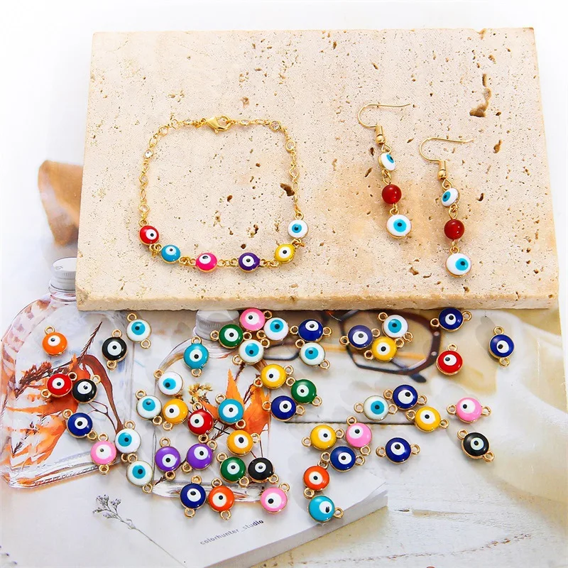 Alloy Drip Oil Eye Pendant Beads Jewelry Making Beads DIY Handmade Bracelet Necklace Rings Accessories Material Wholesale
Alloy Drip Oil Eye Pendant Beads Jewelry Making Beads DIY Handmade Bracelet Necklace Rings Accessories Material Wholesale