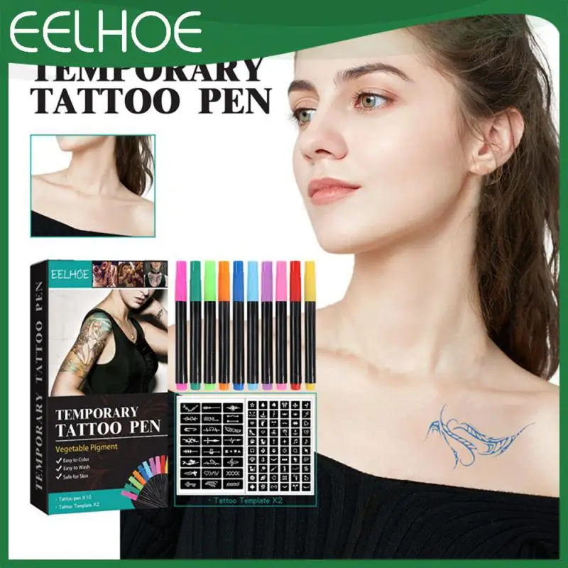 Tattoo Set Pen Set Multifunction Long-lasting Color Waterproof And Sweatproof Easy To Use Make Up Tattoo Paint Pen 97g
Tattoo Set Pen Set Multifunction Long-lasting Color Waterproof And Sweatproof Easy To Use Make Up Tattoo Paint Pen 97g