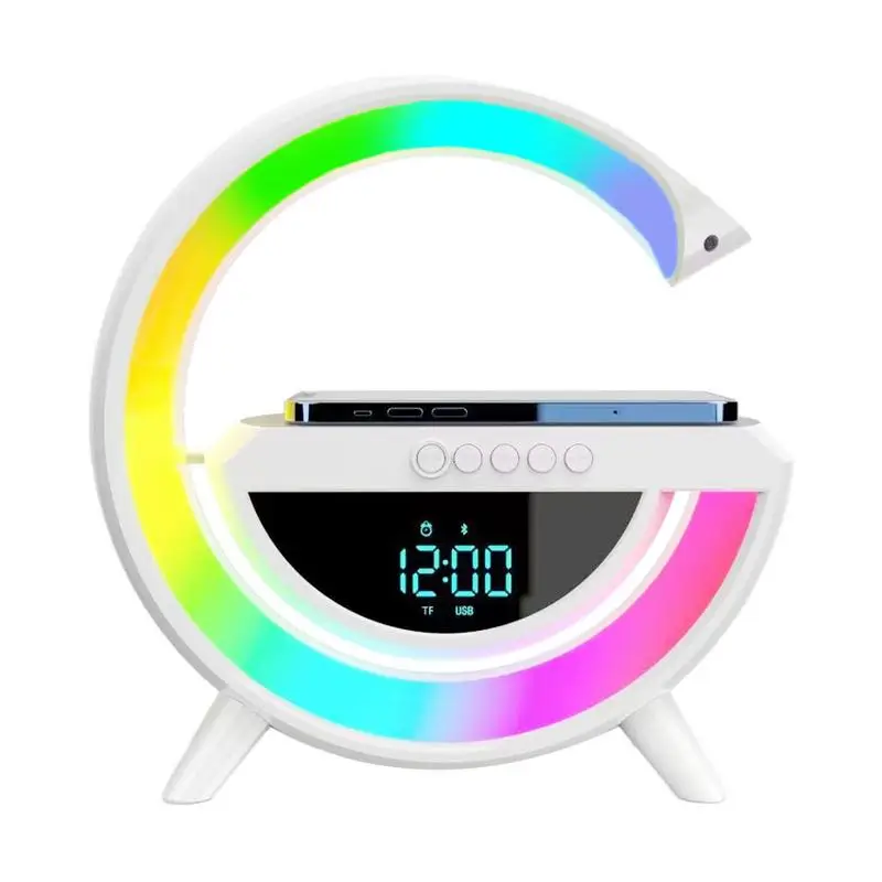 Portable Outdoor Speaker With Wireless Charger Ambient Light For Beach Party Travel Multifunctional Wireless Charger Stand
Portable Outdoor Speaker With Wireless Charger Ambient Light For Beach Party Travel Multifunctional Wireless Charger Stand