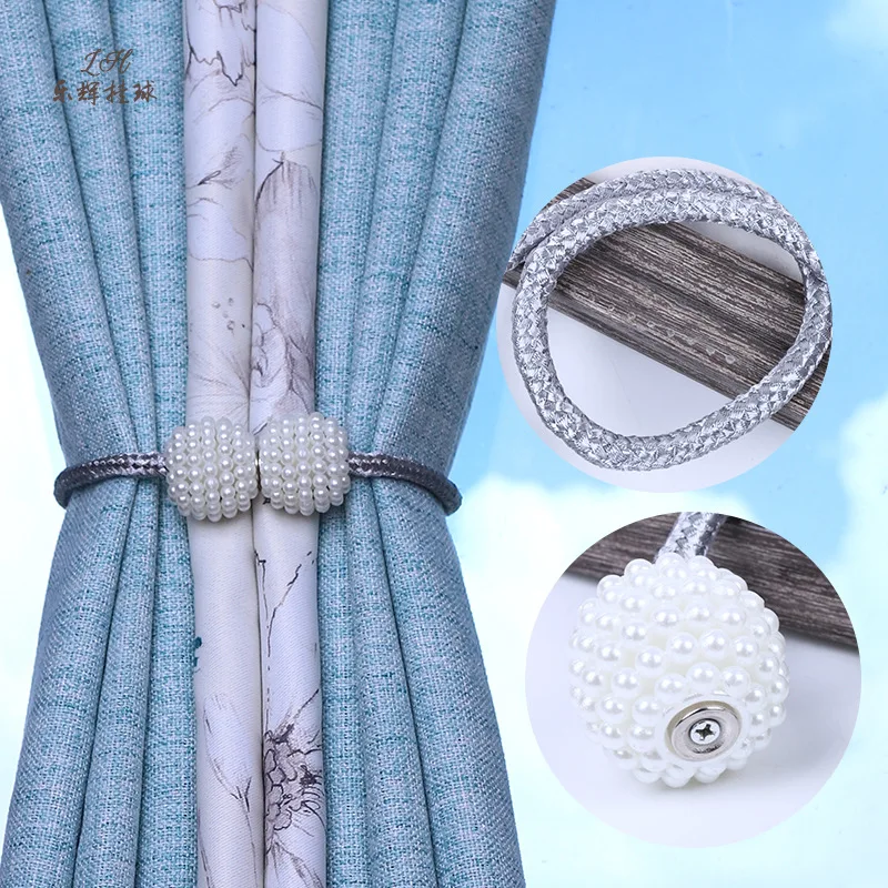1PC Pearl Ball Curtain Magnetic Buckle Curtain Hanging Tieback Hook Clips Tie Back Rope Holders Curtain Accessories Home Decor
1PC Pearl Ball Curtain Magnetic Buckle Curtain Hanging Tieback Hook Clips Tie Back Rope Holders Curtain Accessories Home Decor