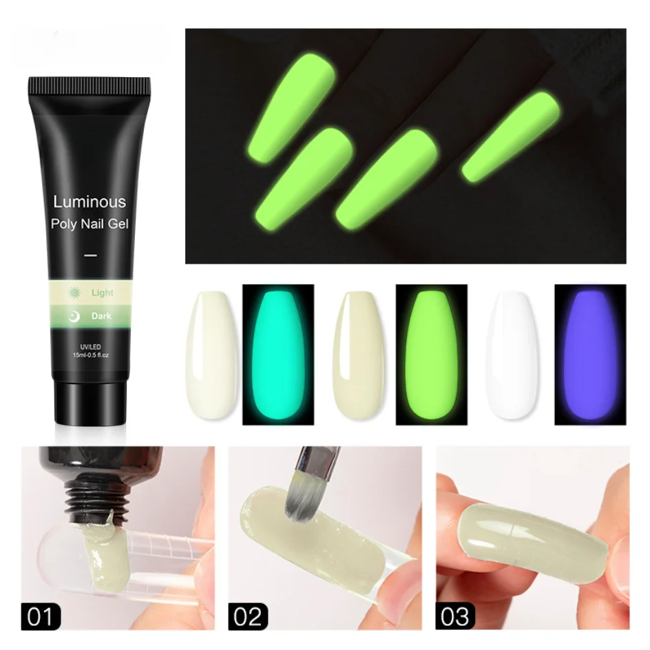 Luminous Extension Gel 15ml Nail Crystal Liquid Free Mold UV Light Therapy Poly
Luminous Extension Gel 15ml Nail Crystal Liquid Free Mold UV Light Therapy Poly