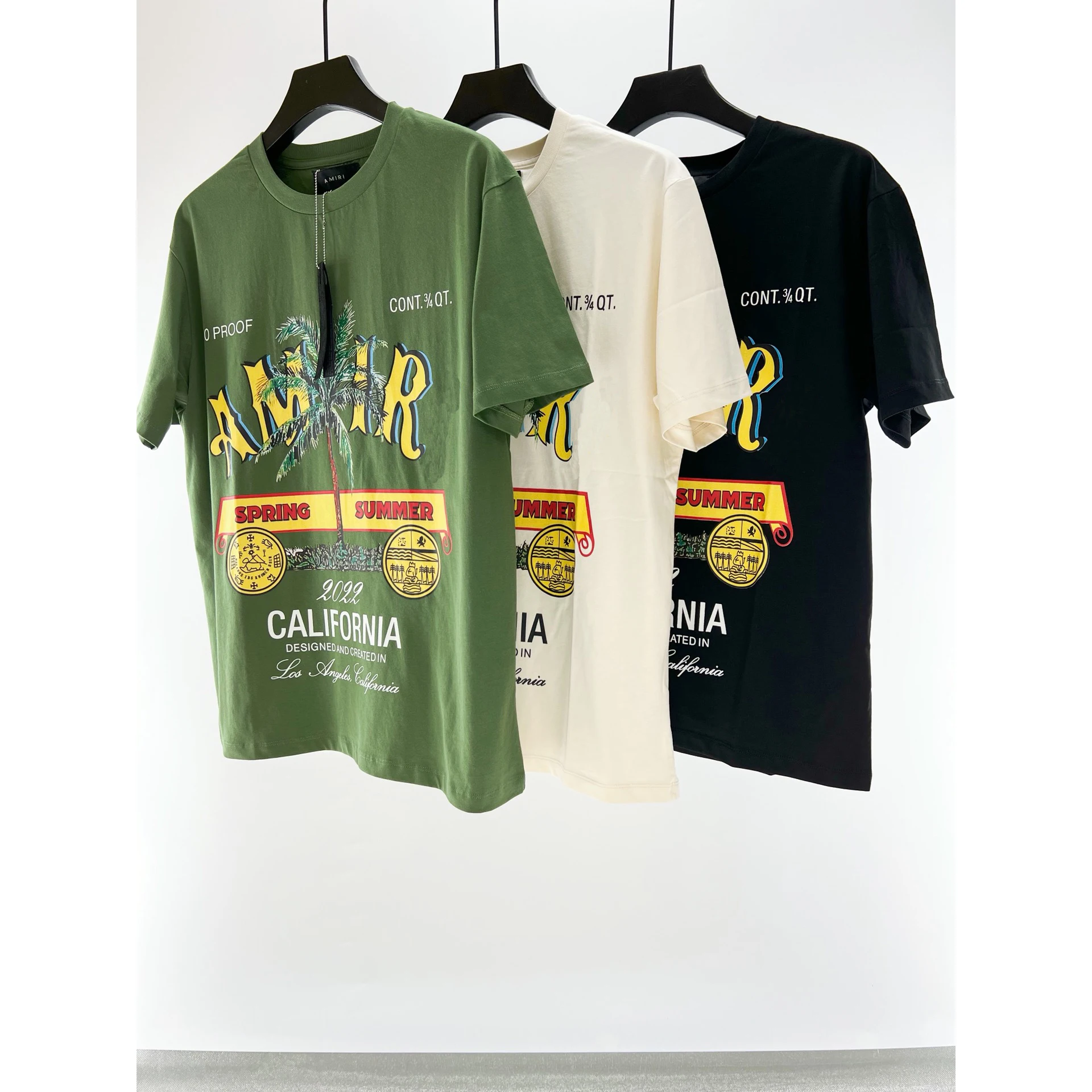 

High Quality Summer T-shirts AMR Letter Print T-shirt Short Sleeve Crew Neck Cotton tshirt Fashion Desinger Loose Casual Tshirts