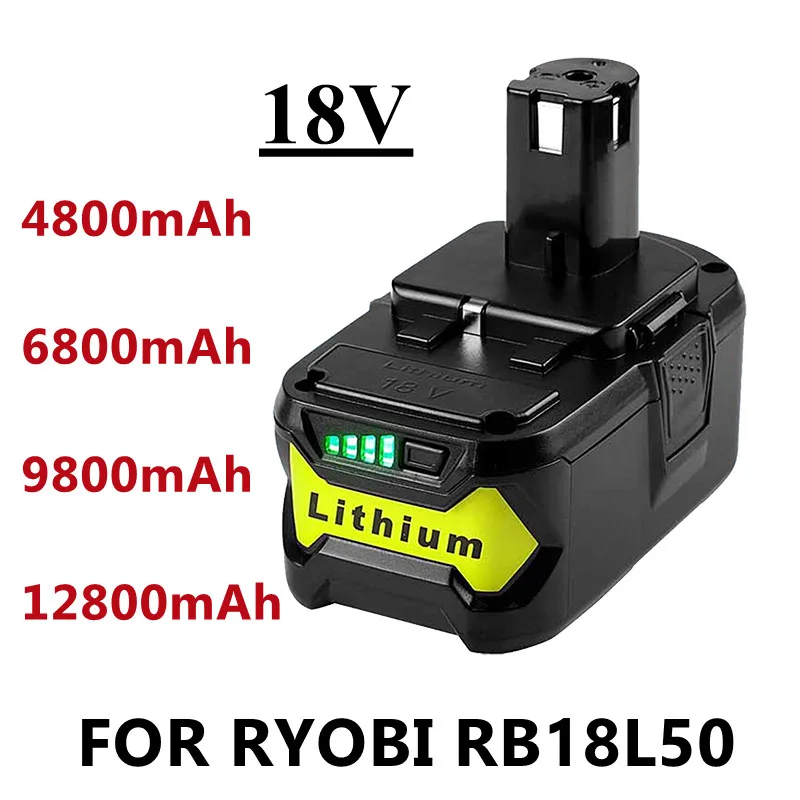 Литий-ионный аккумулятор для Ryobi ONE +, 18 в, 12,8 Ач, беспроводной Электроинструмент BPL1820, P108, P109, P106, P105, P104, P103, RB18L50, RB18L40
Литий-ионный аккумулятор для Ryobi ONE +, 18 в, 12,8 Ач, беспроводной Электроинструмент BPL1820, P108, P109, P106, P105, P104, P103, RB18L50, RB18L40