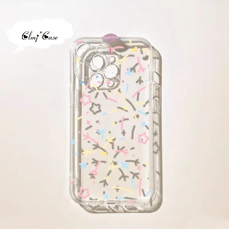 Clmj INS Fireworke Star Phone Case For iPhone 11 Pro 13 12 Mini 14 XR X XS Max 7 8 Plus Se 2020 Soft Silicone Protective Cover
Clmj INS Fireworke Star Phone Case For iPhone 11 Pro 13 12 Mini 14 XR X XS Max 7 8 Plus Se 2020 Soft Silicone Protective Cover