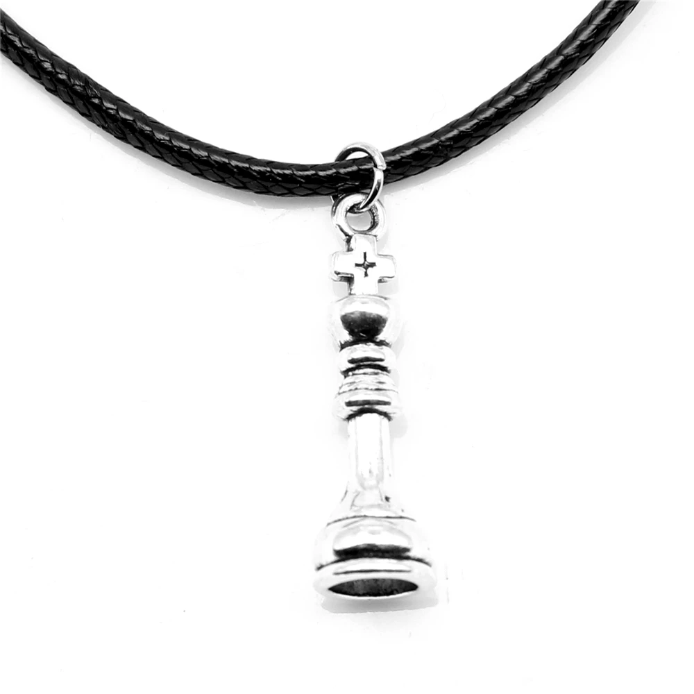 1pcs Antique Silver Color 8x26mm International Chess Necklace Handmade Jewerly Diy
1pcs Antique Silver Color 8x26mm International Chess Necklace Handmade Jewerly Diy