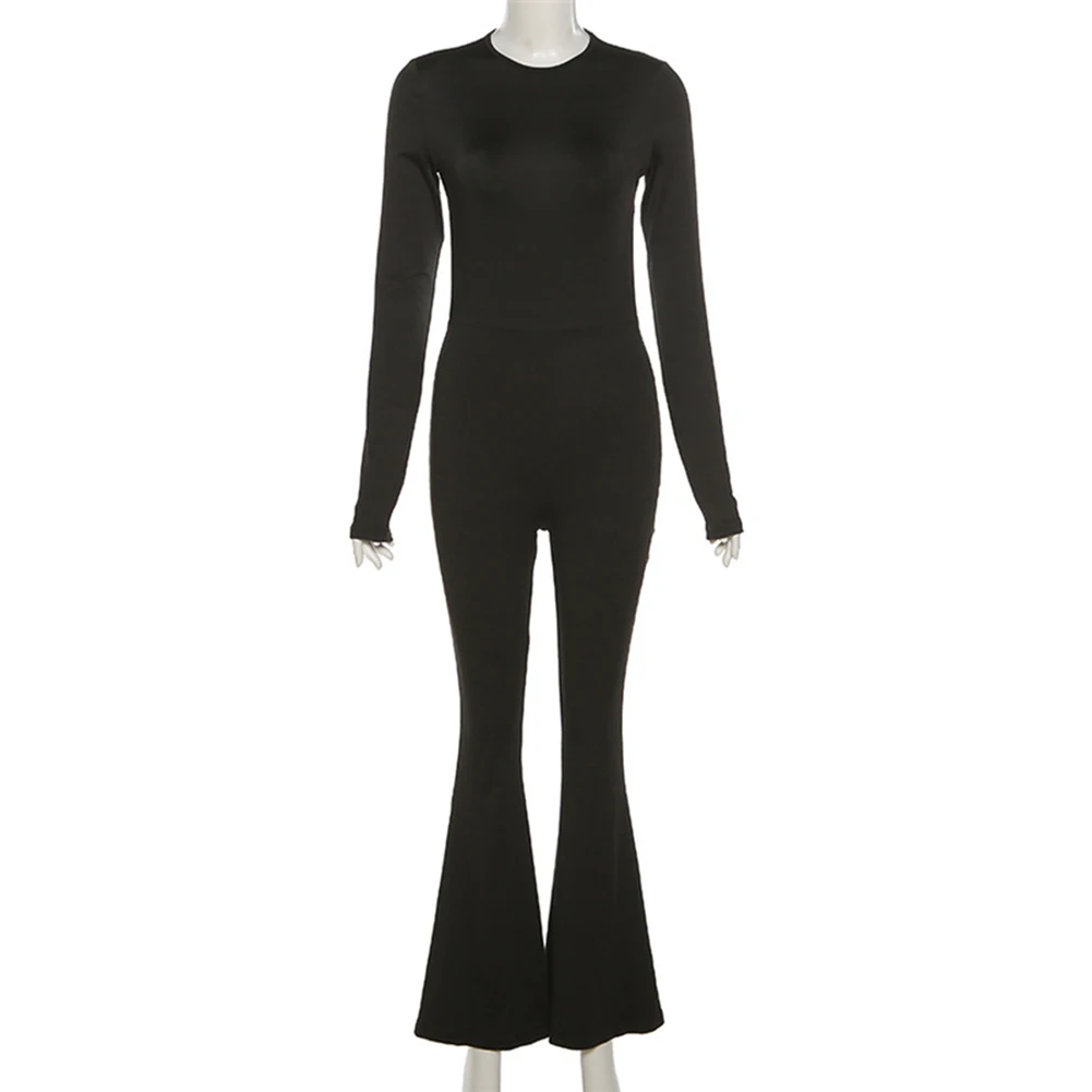 Long Sleeves Backless Stretchy Bodycon Jumpsuits Crew Neck Halter Solid Color Slim Straight Wide-Leg Rompers Streetwear
Long Sleeves Backless Stretchy Bodycon Jumpsuits Crew Neck Halter Solid Color Slim Straight Wide-Leg Rompers Streetwear