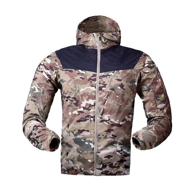 Men's Windbreaker Tactical Outdoor Camouflage Jackets Waterproof Breathable Quick Dry Skin Sun Protection Clothing for Hiking
Men's Windbreaker Tactical Outdoor Camouflage Jackets Waterproof Breathable Quick Dry Skin Sun Protection Clothing for Hiking