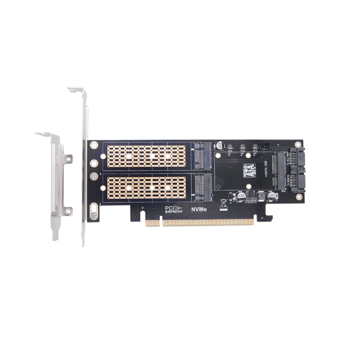 PCIE X16 to M.2 M Key NVME SSD Adapter Card PCIE X16 to M.2 B Key SATA SSD Adapter Card MSATA SSD Adapter Card
PCIE X16 to M.2 M Key NVME SSD Adapter Card PCIE X16 to M.2 B Key SATA SSD Adapter Card MSATA SSD Adapter Card