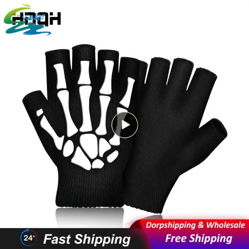 Black Mittens 1 Pair Popular Cycling Gloves Soft Half Finger Gloves For Fishing Riding Hiking Skull Claw Wrist Guard Durable
Black Mittens 1 Pair Popular Cycling Gloves Soft Half Finger Gloves For Fishing Riding Hiking Skull Claw Wrist Guard Durable