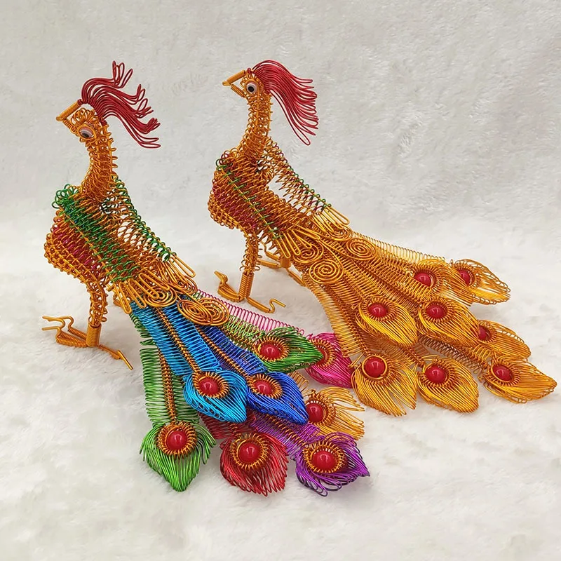 Creative Manual Aluminum Wire Phoenix Model Handicraft Weaving Collection Creative Gifts Souvenirs Children's Toys
Creative Manual Aluminum Wire Phoenix Model Handicraft Weaving Collection Creative Gifts Souvenirs Children's Toys