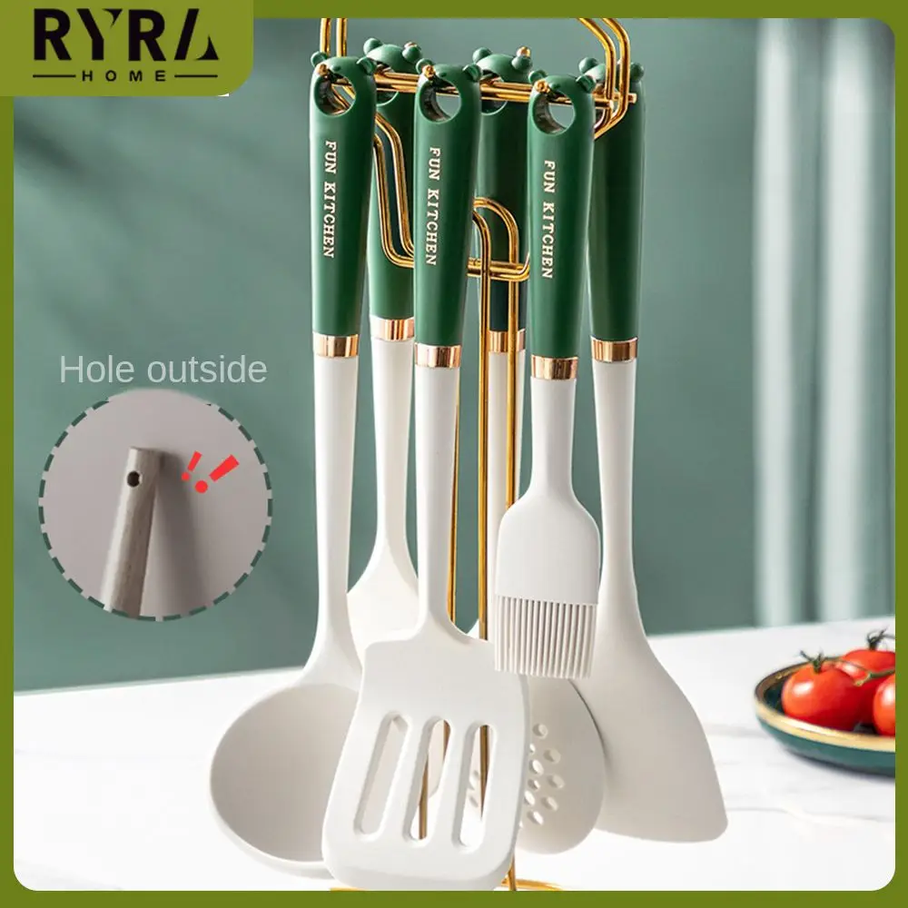 Long Stemmed Scraper Silicone Soup Spoon Food Grade High Temperature Resistance Oil Brush Kitchenware Set Spatula Leaky Spoon
Long Stemmed Scraper Silicone Soup Spoon Food Grade High Temperature Resistance Oil Brush Kitchenware Set Spatula Leaky Spoon