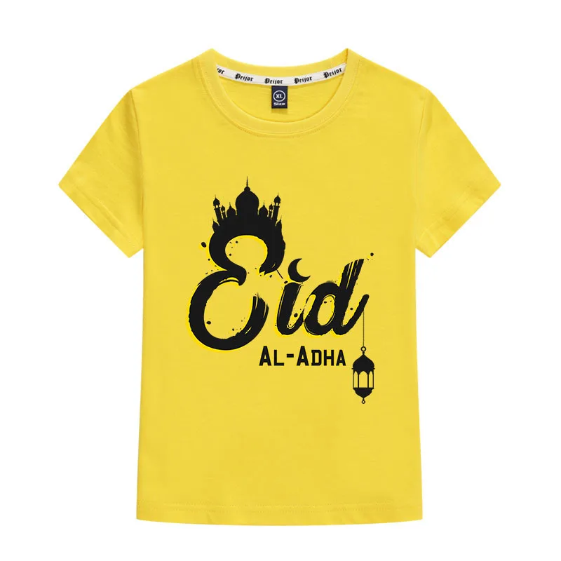 Islamic Eid Mubarak Decoration T Shirt Kids Summer Short Sleeve T-shirt Baby Girls Ramadan Decor Clothes Boys Eid Al Adha Gifts
Islamic Eid Mubarak Decoration T Shirt Kids Summer Short Sleeve T-shirt Baby Girls Ramadan Decor Clothes Boys Eid Al Adha Gifts
