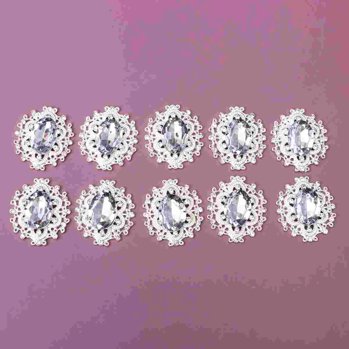 10pcs DIY Rhinestone Pasters Alloy Jewelry Ornaments Brooch Decor Earring Pendants for Ladies Girls Students
10pcs DIY Rhinestone Pasters Alloy Jewelry Ornaments Brooch Decor Earring Pendants for Ladies Girls Students