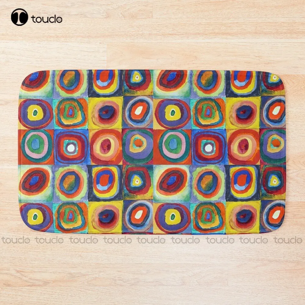 Wassily Kandinsky - Color Study, Squares With Concentric Circles Art Bath Mat Hotel Bathrugs
Wassily Kandinsky - Color Study, Squares With Concentric Circles Art Bath Mat Hotel Bathrugs