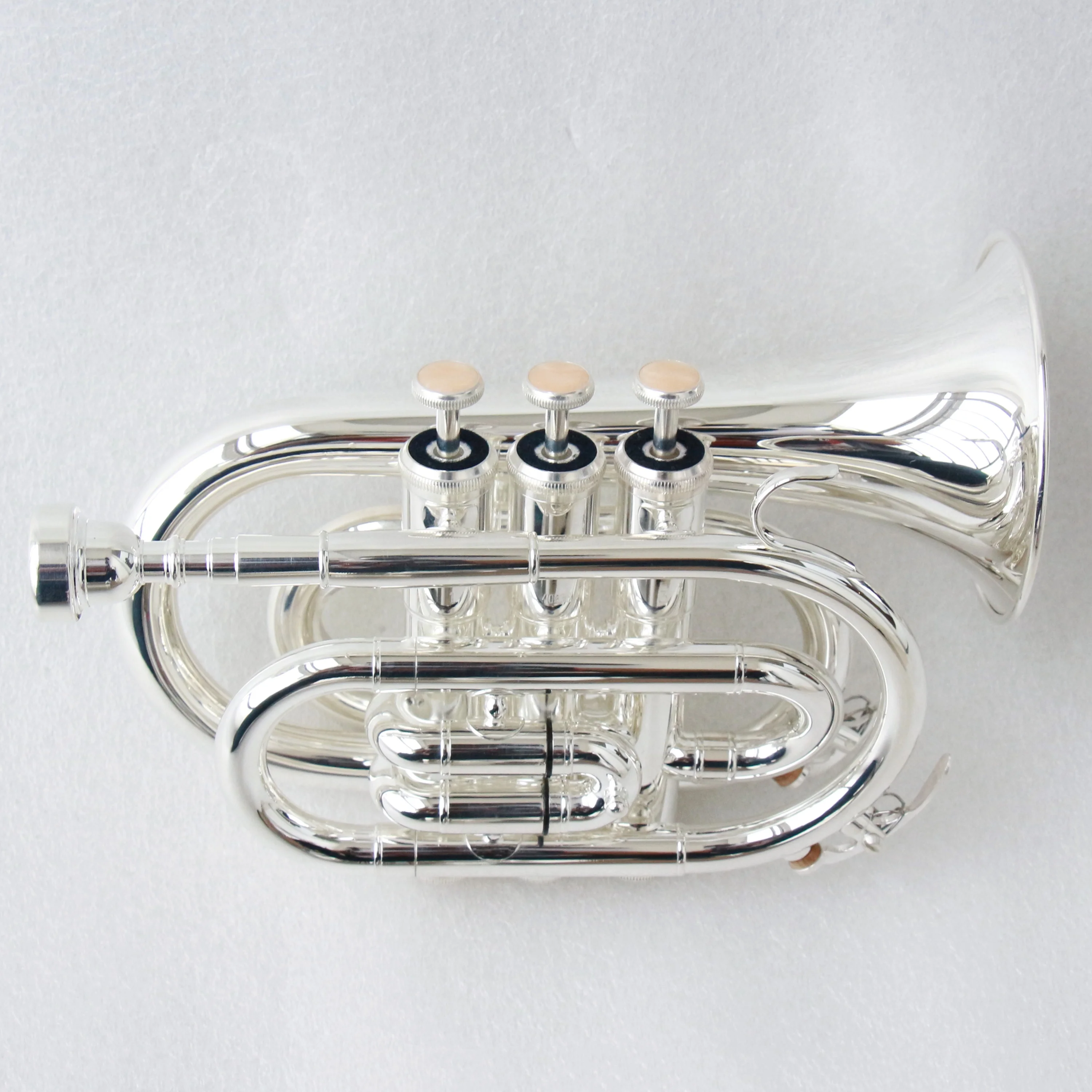 Economical pocket trumpet for sale high quality factory price pocket trumpet Bb silver plated pocket trumpet 
Economical pocket trumpet for sale high quality factory price pocket trumpet Bb silver plated pocket trumpet