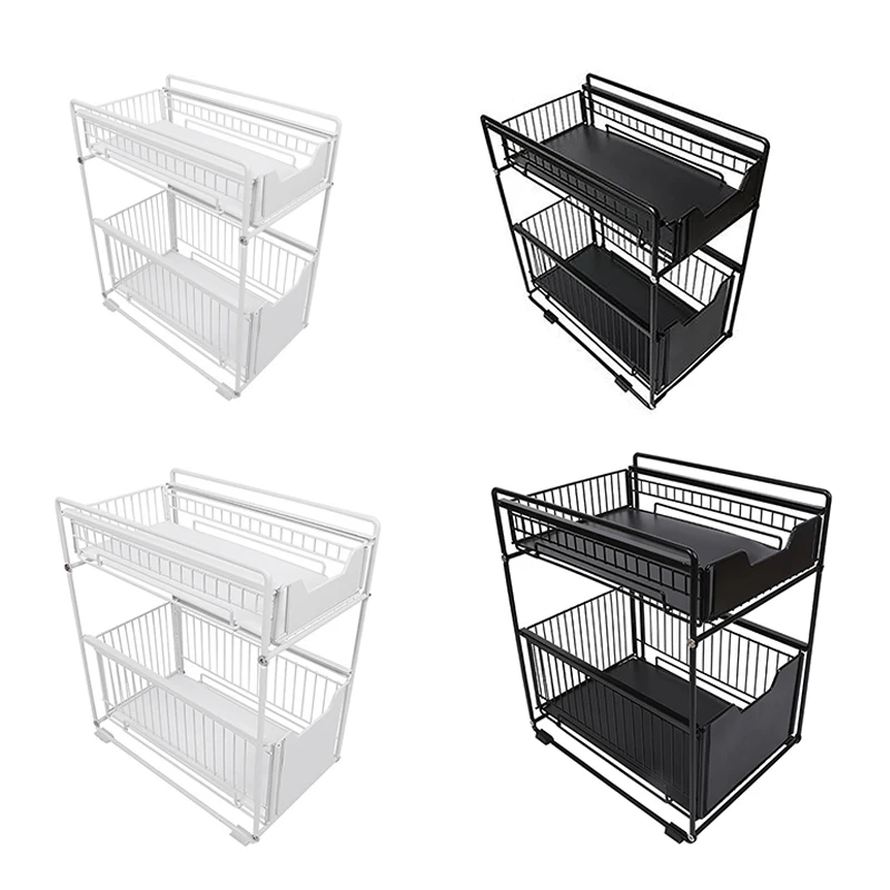 Under the Kitchen Sink Storage Rack Drawer Type Can Be Pushed and Pulled Under the Cabinet Telescopic Shelf
Under the Kitchen Sink Storage Rack Drawer Type Can Be Pushed and Pulled Under the Cabinet Telescopic Shelf
