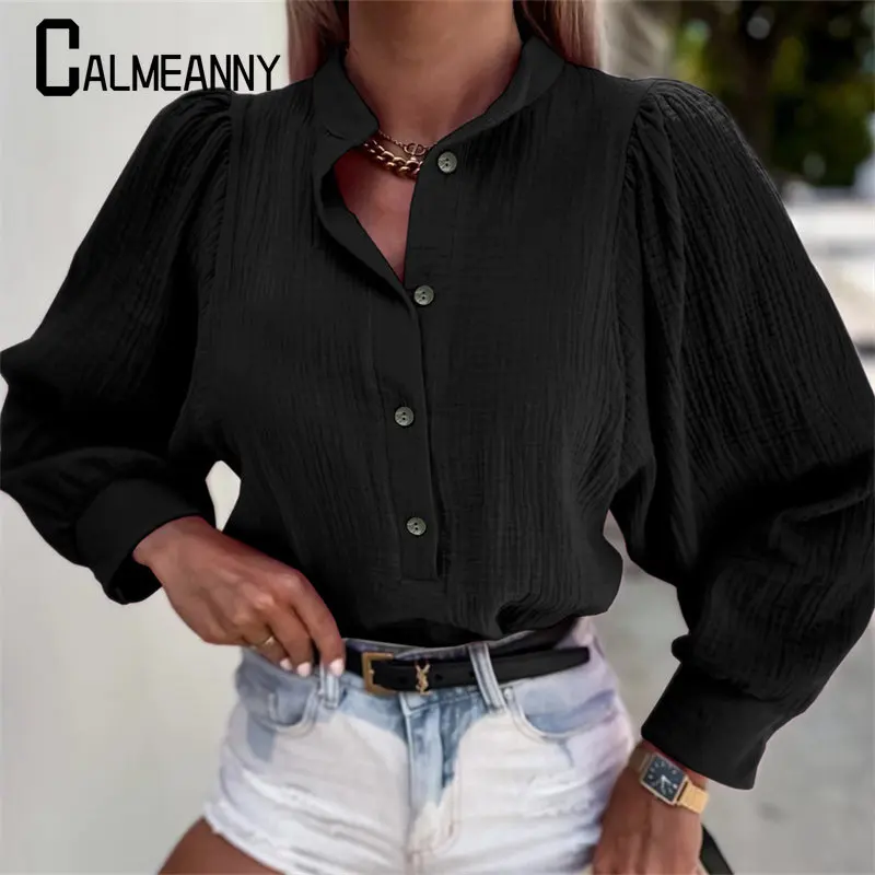 Gauze Women's Shirt Fashion 2022 Autumn New Style Vintage Versatile Pullover Turn Down Collar Long Sleeve Button Up Shirts Trend
Gauze Women's Shirt Fashion 2022 Autumn New Style Vintage Versatile Pullover Turn Down Collar Long Sleeve Button Up Shirts Trend