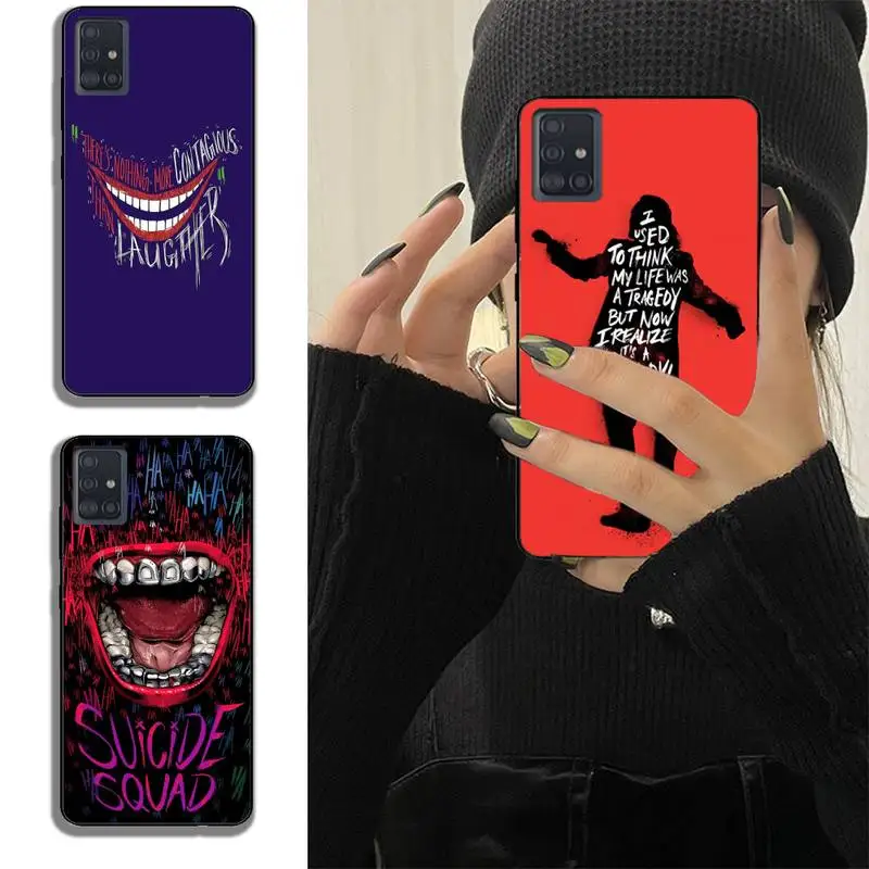 Ha Ha Ha Joker Phone Case For Samsung Note M 31 9 A51 A52 A71 A72 A80 A91 A20E A32 A31 A21 A11 Fundas Shell Cover
Ha Ha Ha Joker Phone Case For Samsung Note M 31 9 A51 A52 A71 A72 A80 A91 A20E A32 A31 A21 A11 Fundas Shell Cover