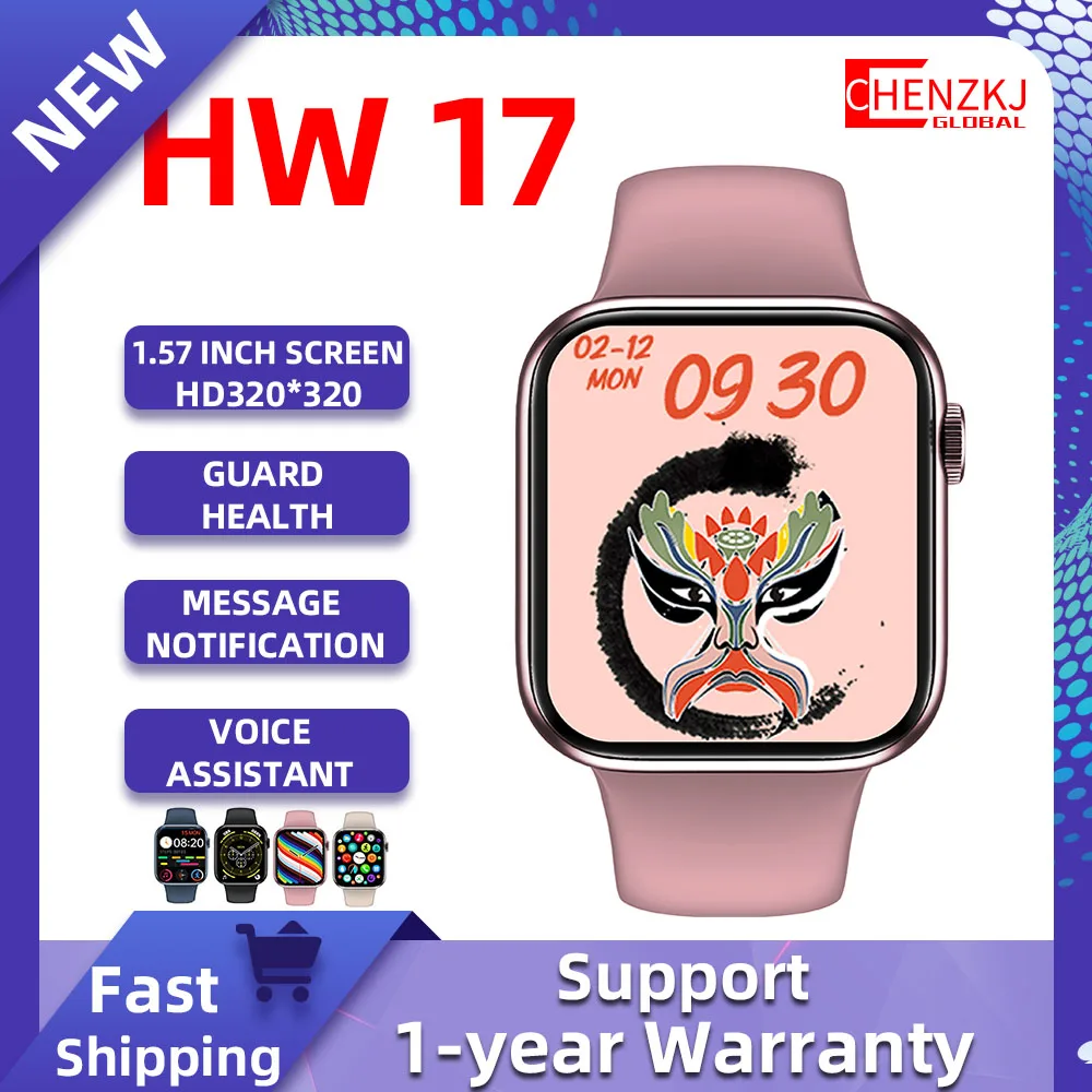 Newest HW17 Smart Watch Men Women Bluetooth Dial Call Voice Assistant Blood Glucose Test Android IOS PK HW22 plus pro iwo 13 W37
Newest HW17 Smart Watch Men Women Bluetooth Dial Call Voice Assistant Blood Glucose Test Android IOS PK HW22 plus pro iwo 13 W37