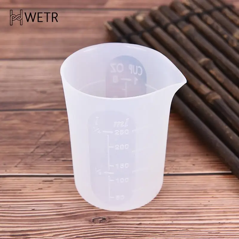

100ML Kitchen Measuring Cup With Clear Scales Silicone Resin Glue DIY Tool Jewelry Make Practical Good Grips Measuring Tool