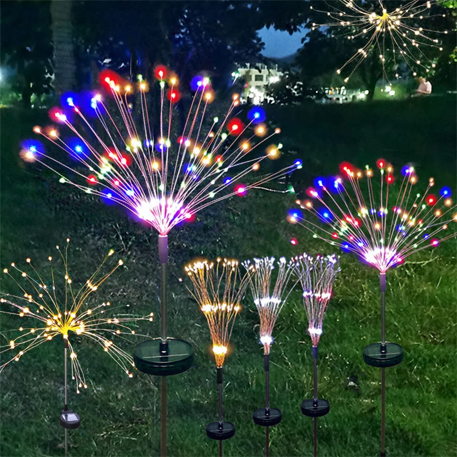120/200 LED Solar Firework Light Outdoor Solar Garden Pathway Landscape Light Firework String Garland For Coutyard Patio Decor
120/200 LED Solar Firework Light Outdoor Solar Garden Pathway Landscape Light Firework String Garland For Coutyard Patio Decor