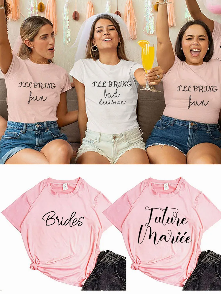 Women Bride Crew Shirts Bride Gift T Shirt Girl Bachelorette Party Shirts Bridesmaid Tops Tees Bride Party Tshirts Wedding 2022
Women Bride Crew Shirts Bride Gift T Shirt Girl Bachelorette Party Shirts Bridesmaid Tops Tees Bride Party Tshirts Wedding 2022
