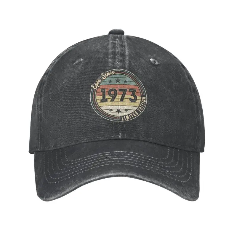 Custom Cotton SInce 1973 50 Birthday Gifts 50 Year Old Baseball Cap Outdoor Men Women's Adjustable Dad Hat Spring
Custom Cotton SInce 1973 50 Birthday Gifts 50 Year Old Baseball Cap Outdoor Men Women's Adjustable Dad Hat Spring