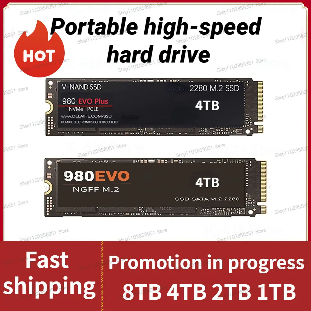 2023 New M.2 NVMe 8TB 4TB Solid State Laptop Universal Hard Disk Desktop M.2 SSD 2TB 2280 High Capacity 1tb Solid State Drive
2023 New M.2 NVMe 8TB 4TB Solid State Laptop Universal Hard Disk Desktop M.2 SSD 2TB 2280 High Capacity 1tb Solid State Drive