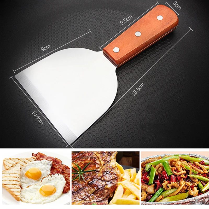 Kitchen,Dining BBQ Tool Stainless Steel Metal Spatula Turner Flat Burger Pancake Pizza Grill Flipper
Kitchen,Dining BBQ Tool Stainless Steel Metal Spatula Turner Flat Burger Pancake Pizza Grill Flipper