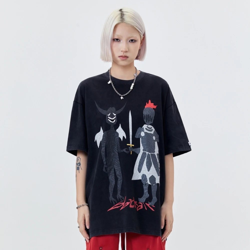 Black Air Evil Angel Warrior Printed Oversized T-shirts for Men Women Hip Hop Harajuku Y2k Summer Tops Goth Aesthetic Clothing
Black Air Evil Angel Warrior Printed Oversized T-shirts for Men Women Hip Hop Harajuku Y2k Summer Tops Goth Aesthetic Clothing
