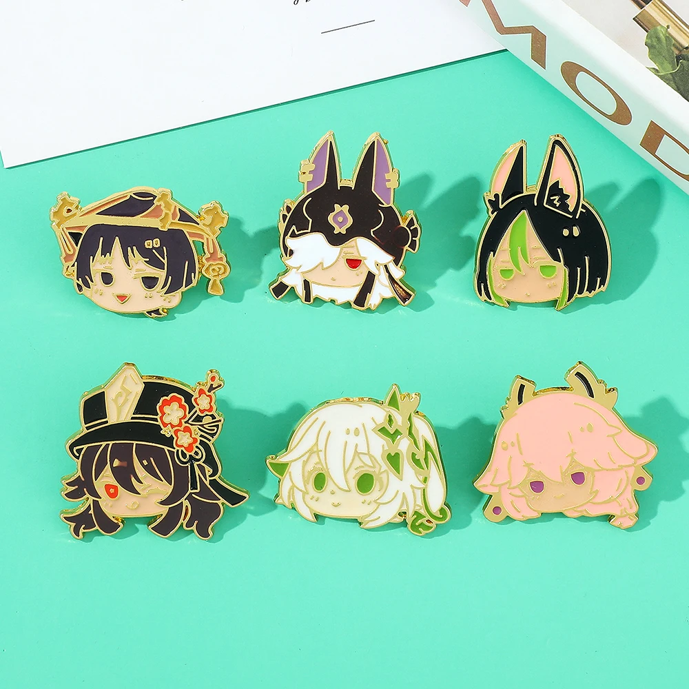 Genshin Impacts Enamel Pin Cute Kawaii Hutao Tighnari Medal Brooch Anime Video Game Fans Pins Gift Badges on Backpack Lapel Pins
Genshin Impacts Enamel Pin Cute Kawaii Hutao Tighnari Medal Brooch Anime Video Game Fans Pins Gift Badges on Backpack Lapel Pins