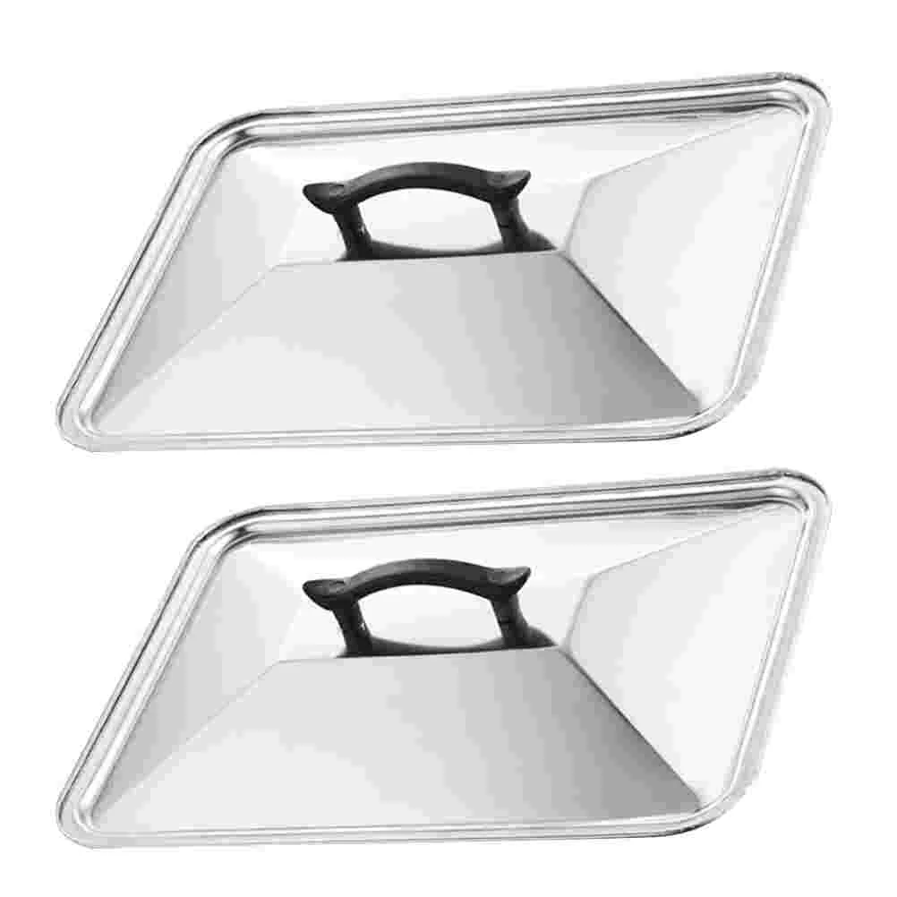 2 Pcs Stainless Steel Tray Cover Anti-rust Food Dish Grilled Fish Silicone Baking Trays Barbecue Multipurpose Cooking Tool
2 Pcs Stainless Steel Tray Cover Anti-rust Food Dish Grilled Fish Silicone Baking Trays Barbecue Multipurpose Cooking Tool