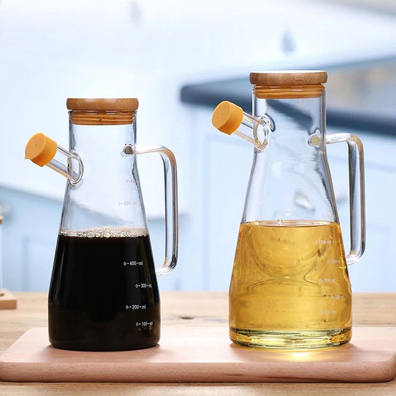 Transparent Glass Oil Bottle, With Handle Oil Bottle, Suitable For Kitchen Tools Soy Vinegar Sauce Container
Transparent Glass Oil Bottle, With Handle Oil Bottle, Suitable For Kitchen Tools Soy Vinegar Sauce Container