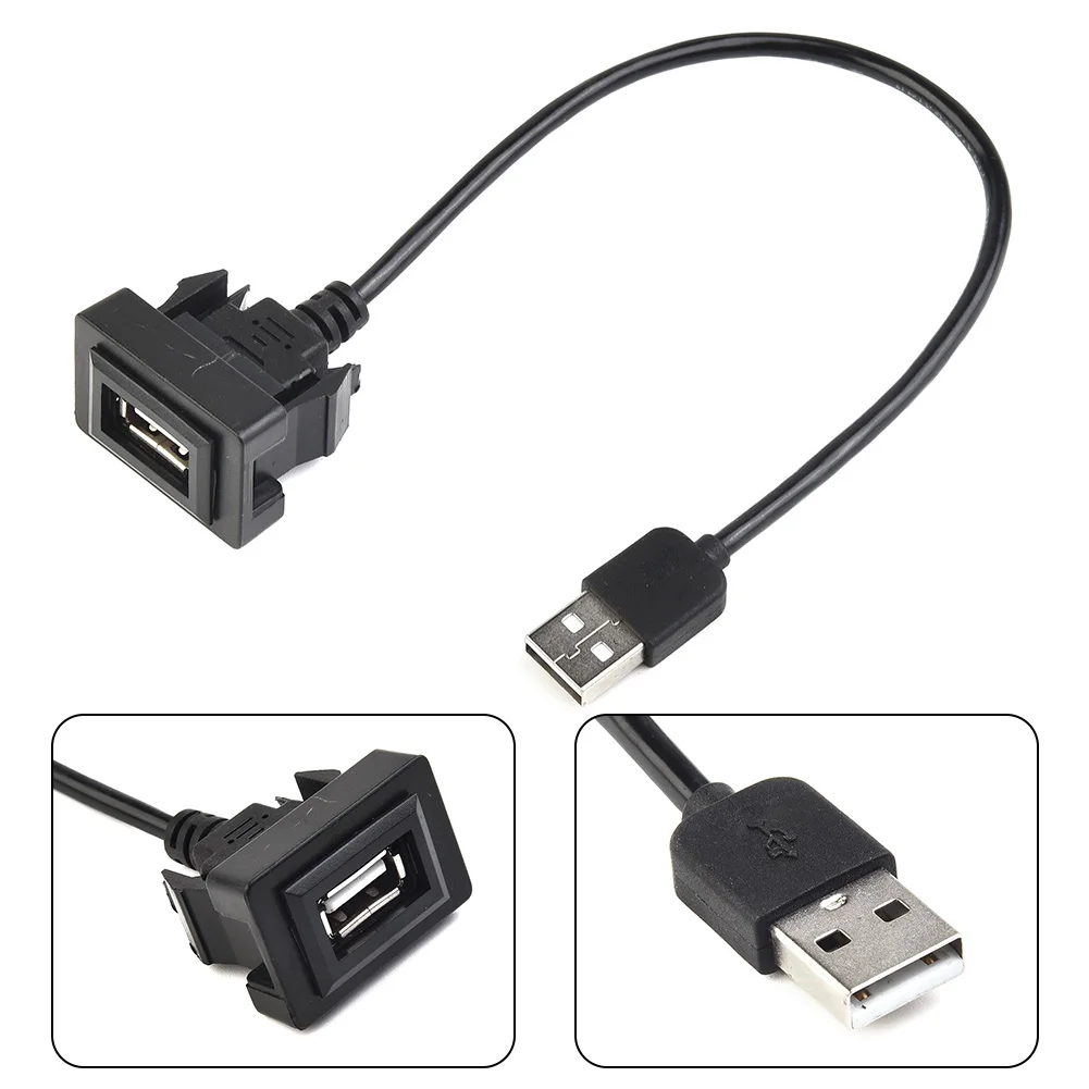 Dashboard Flush Mount USB Auto Male-To-Female Extension Cable Adapter Fits For Toyota USB Car Electronics
Dashboard Flush Mount USB Auto Male-To-Female Extension Cable Adapter Fits For Toyota USB Car Electronics