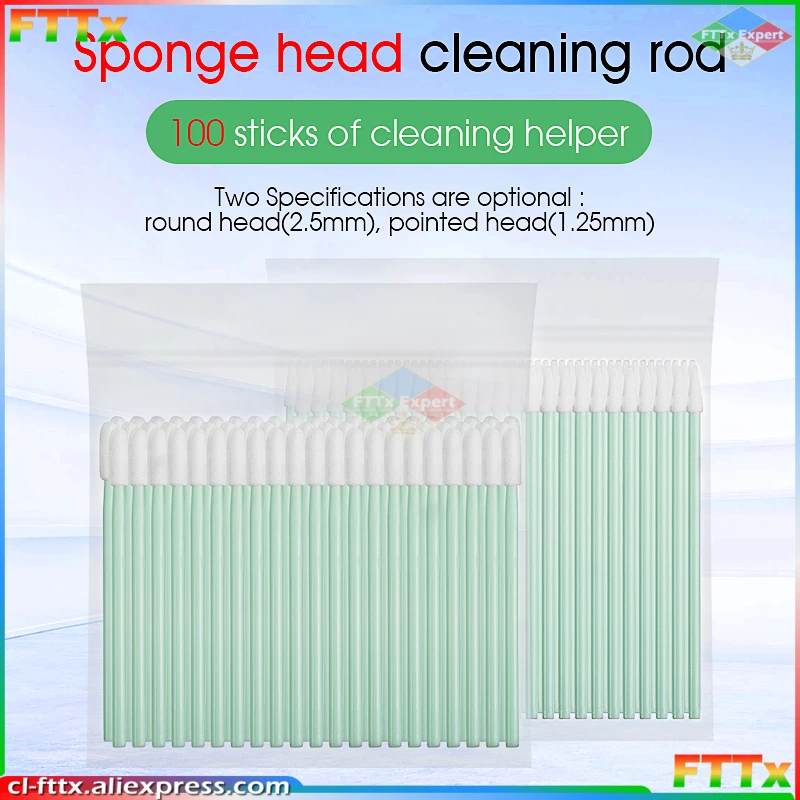 Fiber Optic Cleaning Sticks Fiber Optic Swabs For 1.25mm/2.5mm LC/SC/FC/ST Connectors 100PCS Fiber Cleaning Rod FTTH Tool
Fiber Optic Cleaning Sticks Fiber Optic Swabs For 1.25mm/2.5mm LC/SC/FC/ST Connectors 100PCS Fiber Cleaning Rod FTTH Tool