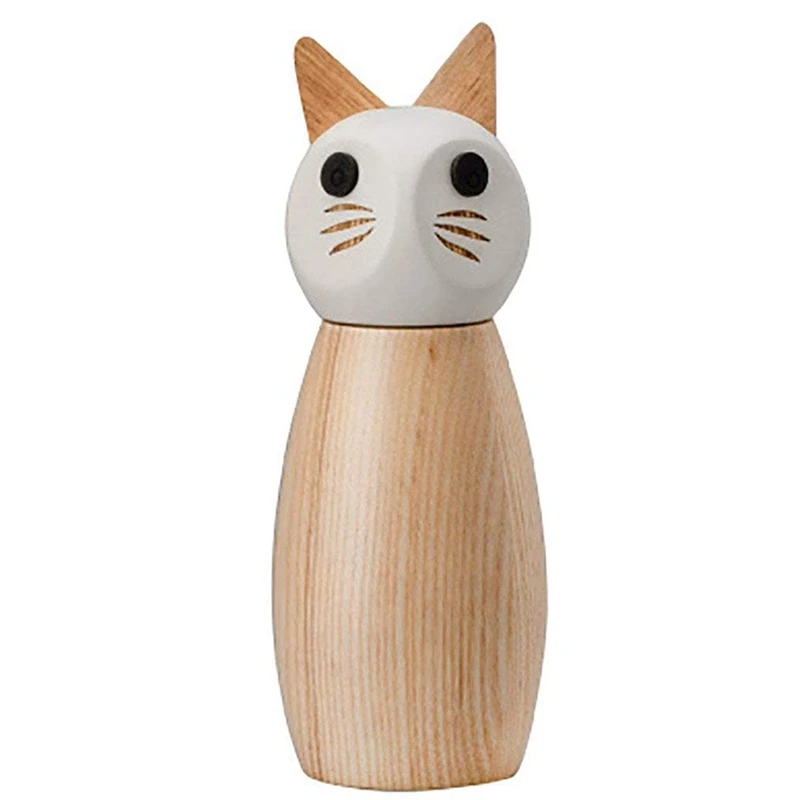 Salt and Pepper Grinder , Wooden Salt and Pepper Mill Shaker with Adjustable Coarseness, for BBQ/Kitchen/Decoration,Cat
Salt and Pepper Grinder , Wooden Salt and Pepper Mill Shaker with Adjustable Coarseness, for BBQ/Kitchen/Decoration,Cat