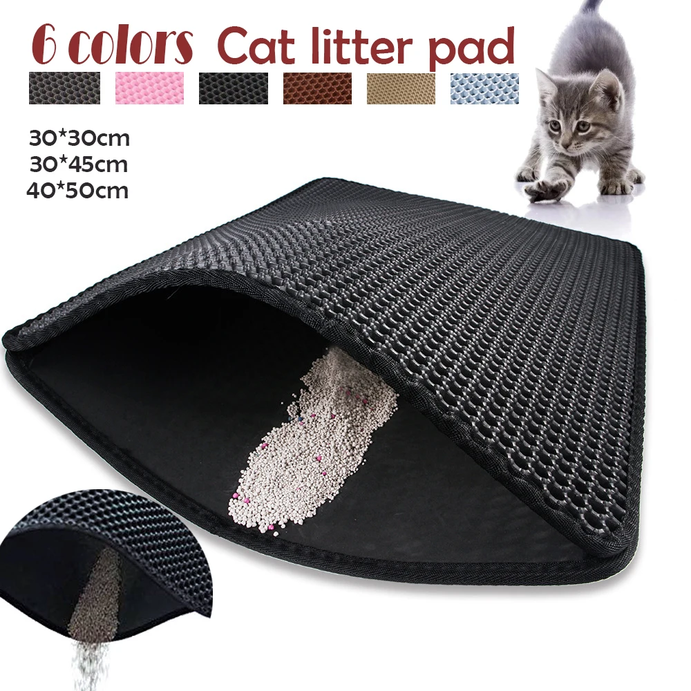 30x30cm Waterproof Pet Cat Litter Mat Double Layer Pet Litter Box Mat Non-slip Sand Cat Pad Washable Bed Mat Clean Pad Products
30x30cm Waterproof Pet Cat Litter Mat Double Layer Pet Litter Box Mat Non-slip Sand Cat Pad Washable Bed Mat Clean Pad Products