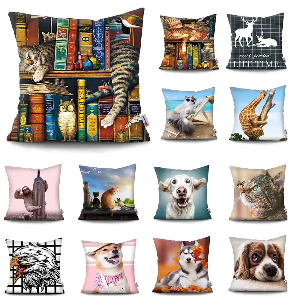 Cute Dog sofa pillow covers decorative cat animal Polyester Throw Pillow Case cushion cover pillow Sofa Home Decor Pillowcase
Cute Dog sofa pillow covers decorative cat animal Polyester Throw Pillow Case cushion cover pillow Sofa Home Decor Pillowcase