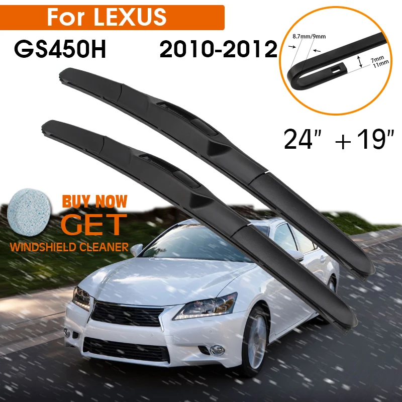 Car Wiper Blade For LEXUS GS450H 2010-2012 Windshield Rubber Silicon Refill Front Window Wiper 24"+19" LHD RHD Auto Accessories
Car Wiper Blade For LEXUS GS450H 2010-2012 Windshield Rubber Silicon Refill Front Window Wiper 24"+19" LHD RHD Auto Accessories