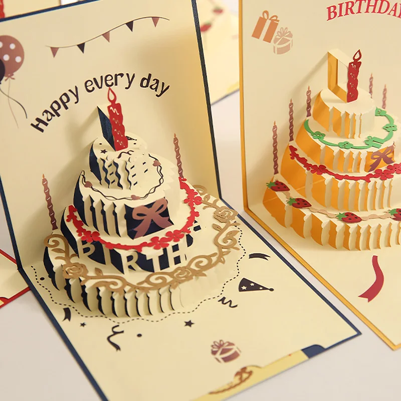 Happy Birthday Card for Girl Kids Wife Husband 3D Birthday Cake Pop-Up Greeting Cards Postcards Gifts with Envelope Gifts
Happy Birthday Card for Girl Kids Wife Husband 3D Birthday Cake Pop-Up Greeting Cards Postcards Gifts with Envelope Gifts