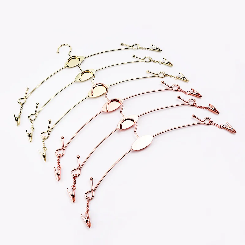 10pc Underwear Hanger 28cm Metal Plated Inner Bra Clips Panty Racks Home Drying Clothes Hanger Clips Lingeries Display Organizer
10pc Underwear Hanger 28cm Metal Plated Inner Bra Clips Panty Racks Home Drying Clothes Hanger Clips Lingeries Display Organizer