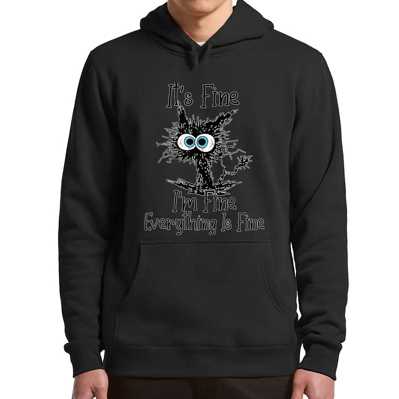 It's Fine I'm Fine Everything Is Fine Funny Hoodies Men's Long Sleeved Casual Sweatshirts For Cat Lovers Pullover Tops
It's Fine I'm Fine Everything Is Fine Funny Hoodies Men's Long Sleeved Casual Sweatshirts For Cat Lovers Pullover Tops