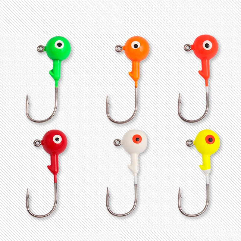 1pcs Jig Head Fishing Hook 1/2/3.5/5/7/10/12/14g Lifelike Real 3D Eyes Hard Baits Soft Worm Fishing Jigging Lures Fishing Tackle
1pcs Jig Head Fishing Hook 1/2/3.5/5/7/10/12/14g Lifelike Real 3D Eyes Hard Baits Soft Worm Fishing Jigging Lures Fishing Tackle