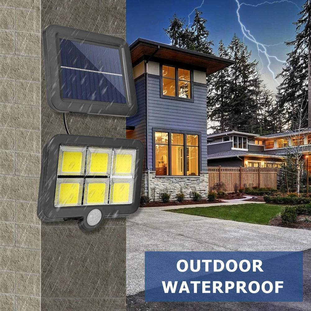COB 120LED Durable Waterproof Wall Split Lights Solar Energy Powered Motion/Infrared Sensor Courtyard Night Lighting
COB 120LED Durable Waterproof Wall Split Lights Solar Energy Powered Motion/Infrared Sensor Courtyard Night Lighting